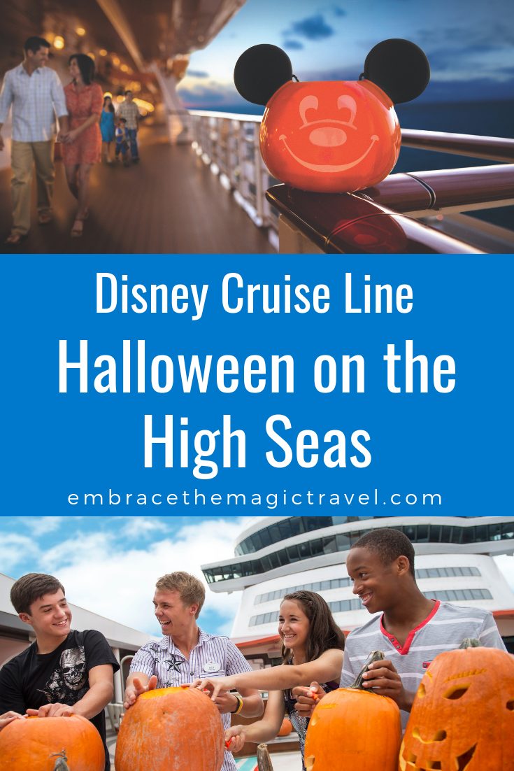 Disney Cruise Lines Halloween on the High Seas Cruises.  Three, four, and seven-night cruises out of Port Canaveral, California, and New York City. Combine with a trip to Walt Disney World Parks in Orlando or make your next vacation a cruise only vacay. There are so many ways to enjoy the special Halloween offerings on a Disney Cruise Line Halloween on the High Seas itinerary.