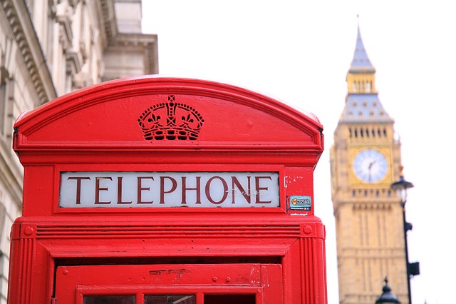 Telephone booth in London