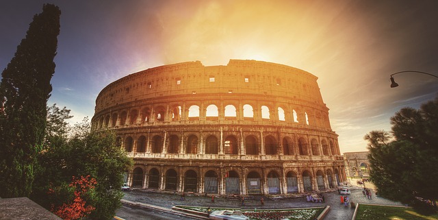 The Colosseum in Rome, Italy