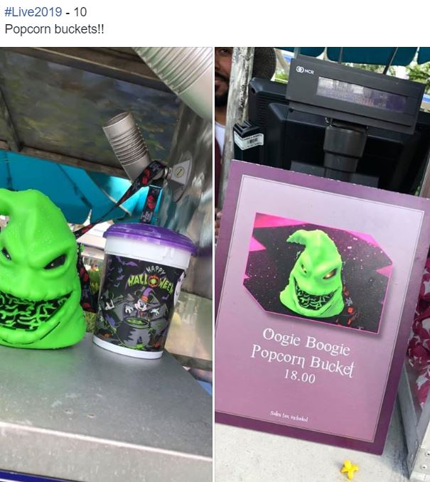 Oogie Boogie Popcorn Bucket available at Mickey's Not So Scary Halloween Party
