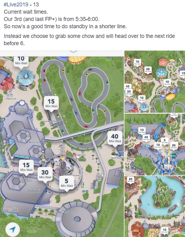 Disney World wait times