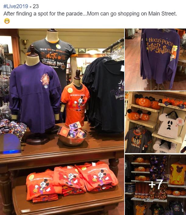 MNSSHP shopping on Main Street in the Magic Kingdom