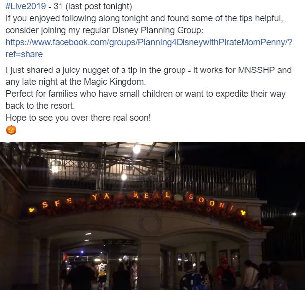 Mickey's Not So Scary Halloween Party Facebook Group