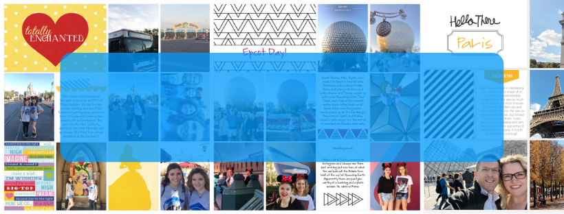 Project Life App scrapbook pages