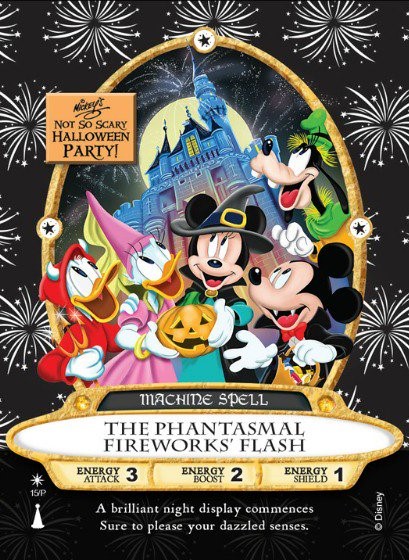 Mickey's Not So Scary Halloween Party Sorcerer's of the Magic Kingdom party card