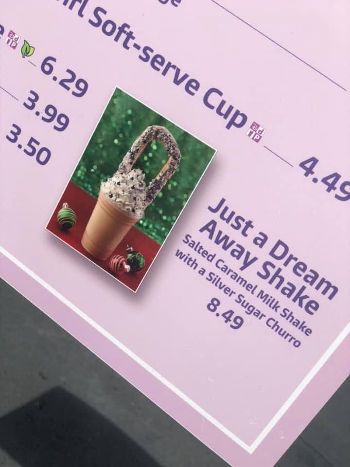 Just a Dream Away Milkshake at Walt Disney World