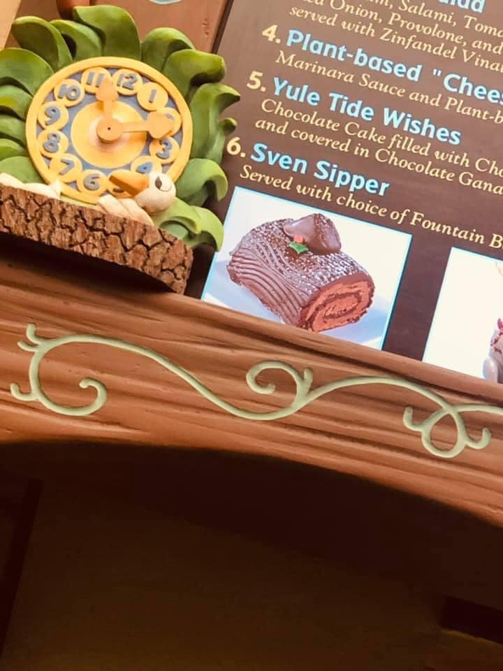 "Yule Tide Wishes" Yule Log Cake at Walt Disney World 